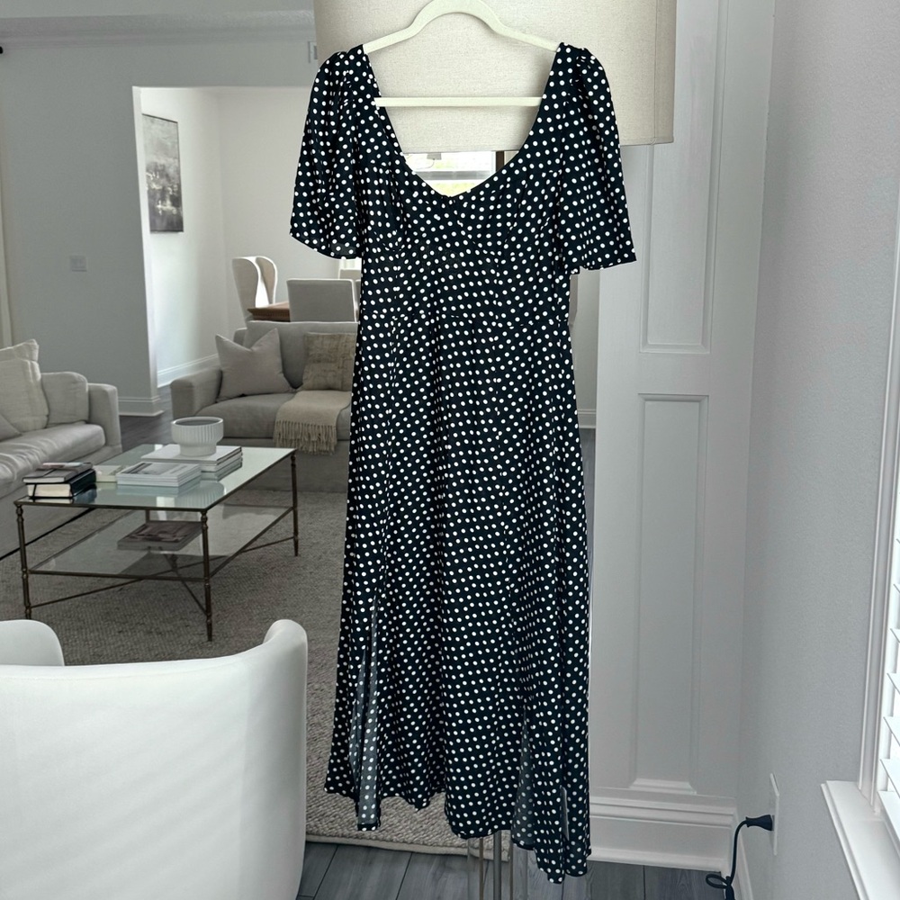 ASOS DESIGN Polka Dot Midi Dress